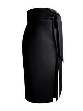 Stretchy Leather Skirt