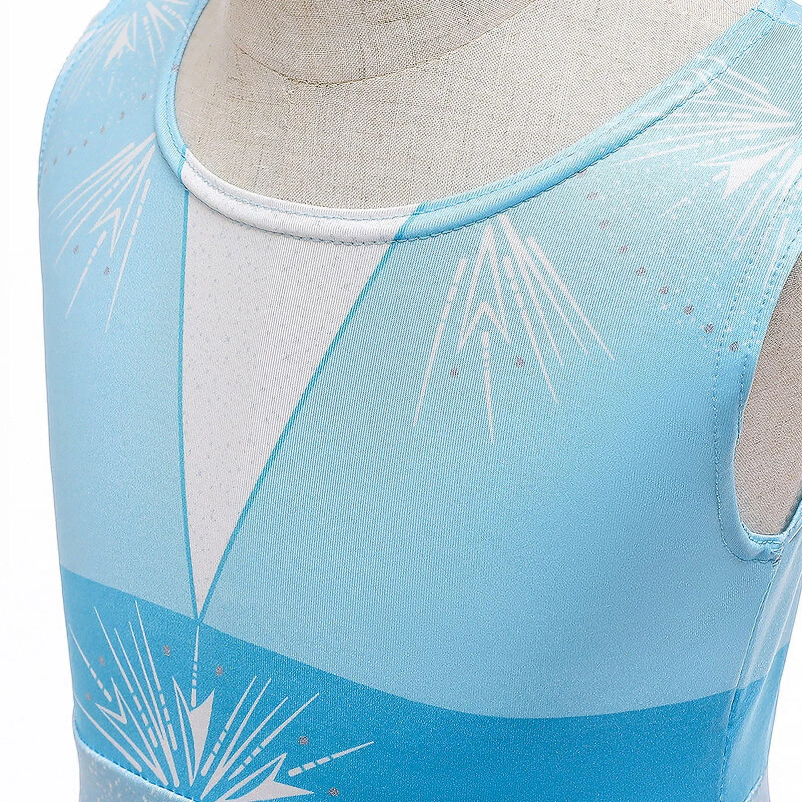 Summer Elsa Sleeveless, One-pieces Anna Elsa Costume Girls Dress, Birthday Party Dress up with Accessories