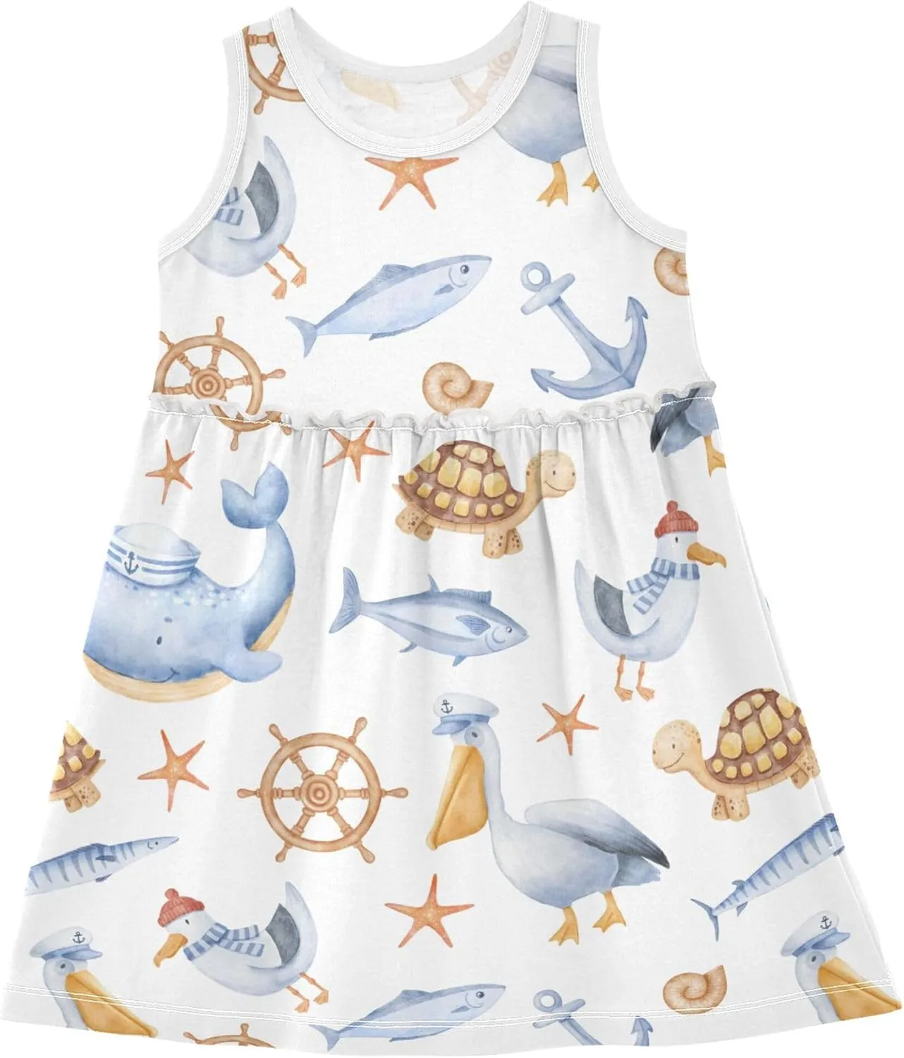 Summer Girl Dress Casual Dress Sleeveless Toddler Outfits Clothes