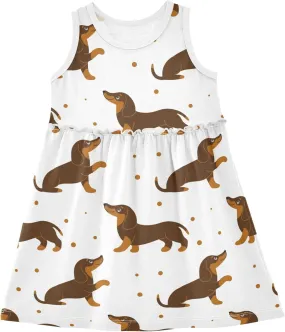 Summer Girl Dress Casual Dress Sleeveless Toddler Outfits Clothes