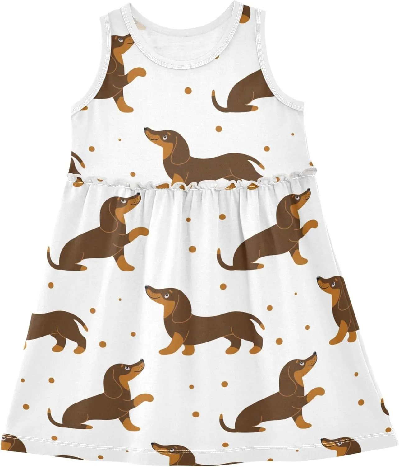 Summer Girl Dress Casual Dress Sleeveless Toddler Outfits Clothes