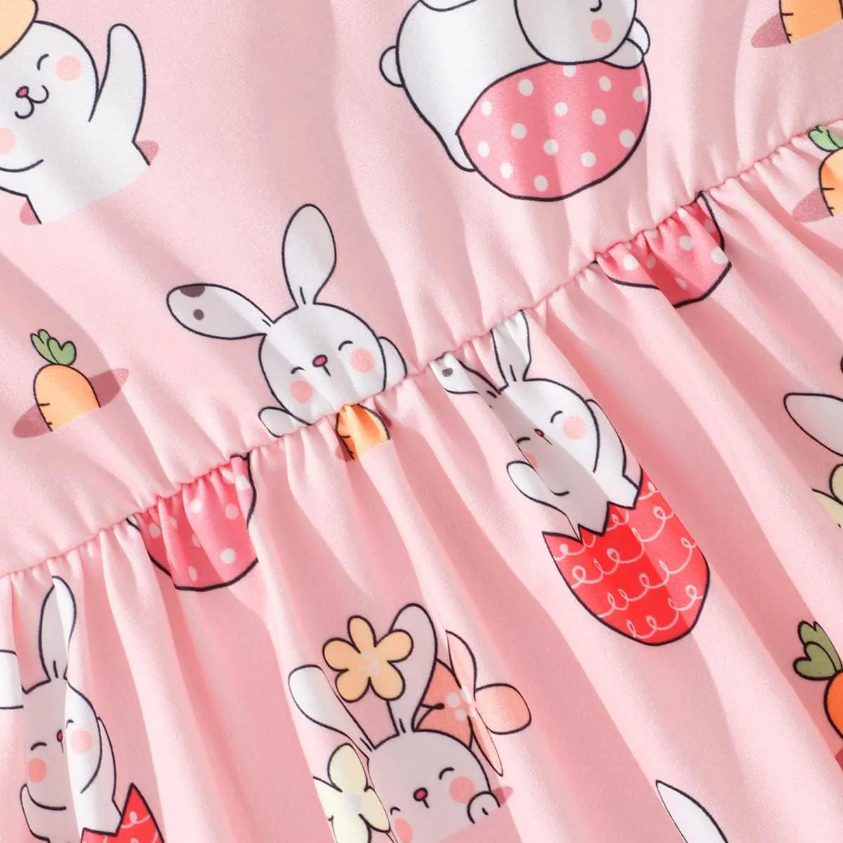 Toddler Girl Dresses Flutter Sleeve Summer Clothes School Outfit Girls Casual Swing Ruffle Dress 1-7 Years