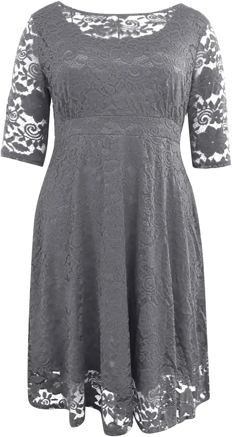 Wedding Guest Dresses for Women Lace Cocktail 2025 Trendy Mother of The Bride Dress Semi Formal Gowns Evening Party