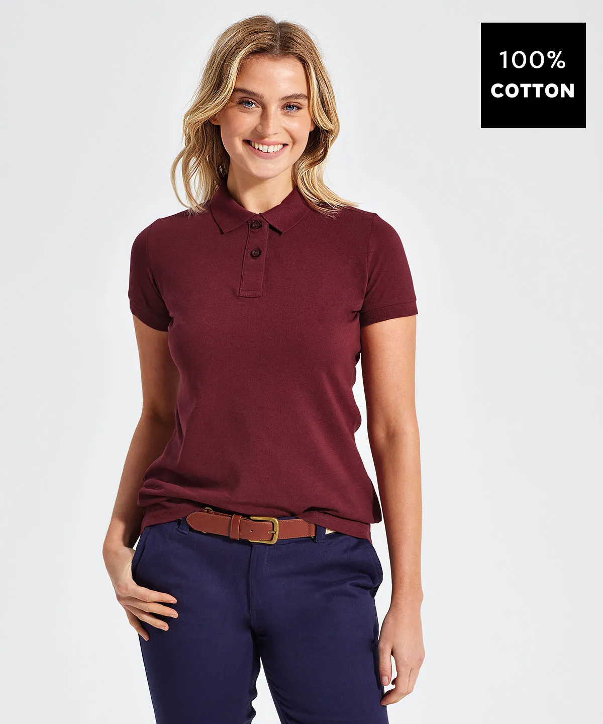 White - Women's polo