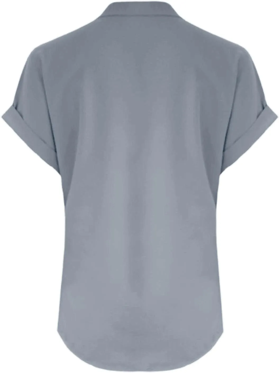 Women Short Sleeve Linen Shirt Casual Crewneck Soft T-Shirt Floral Loose Fit Summer Tee Shirts