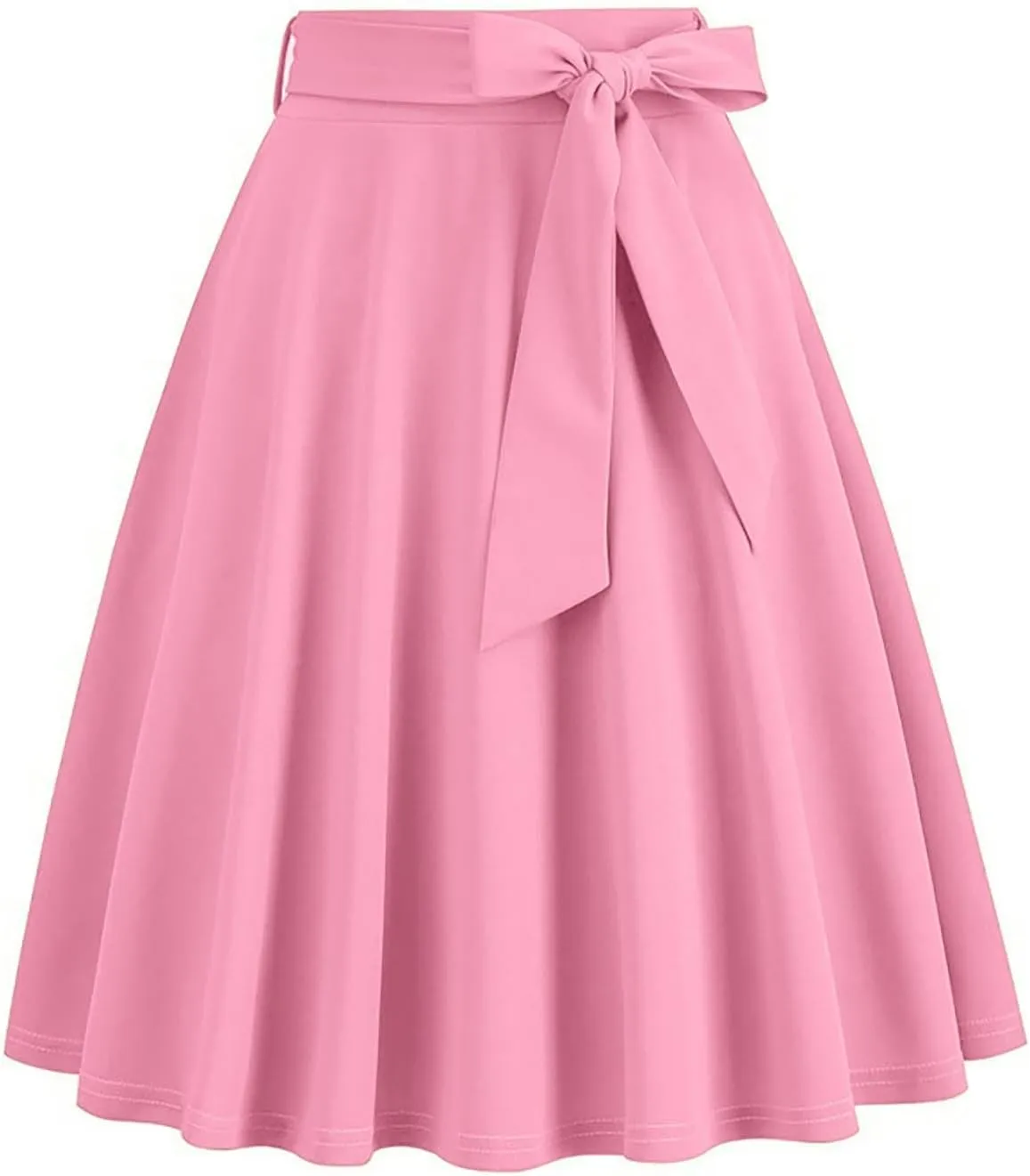 Women's Basic Versatile Stretchy Flared Pleated Casual Mini Skater Skirt Dressy Casual Cocktail Party Wedding Skirts