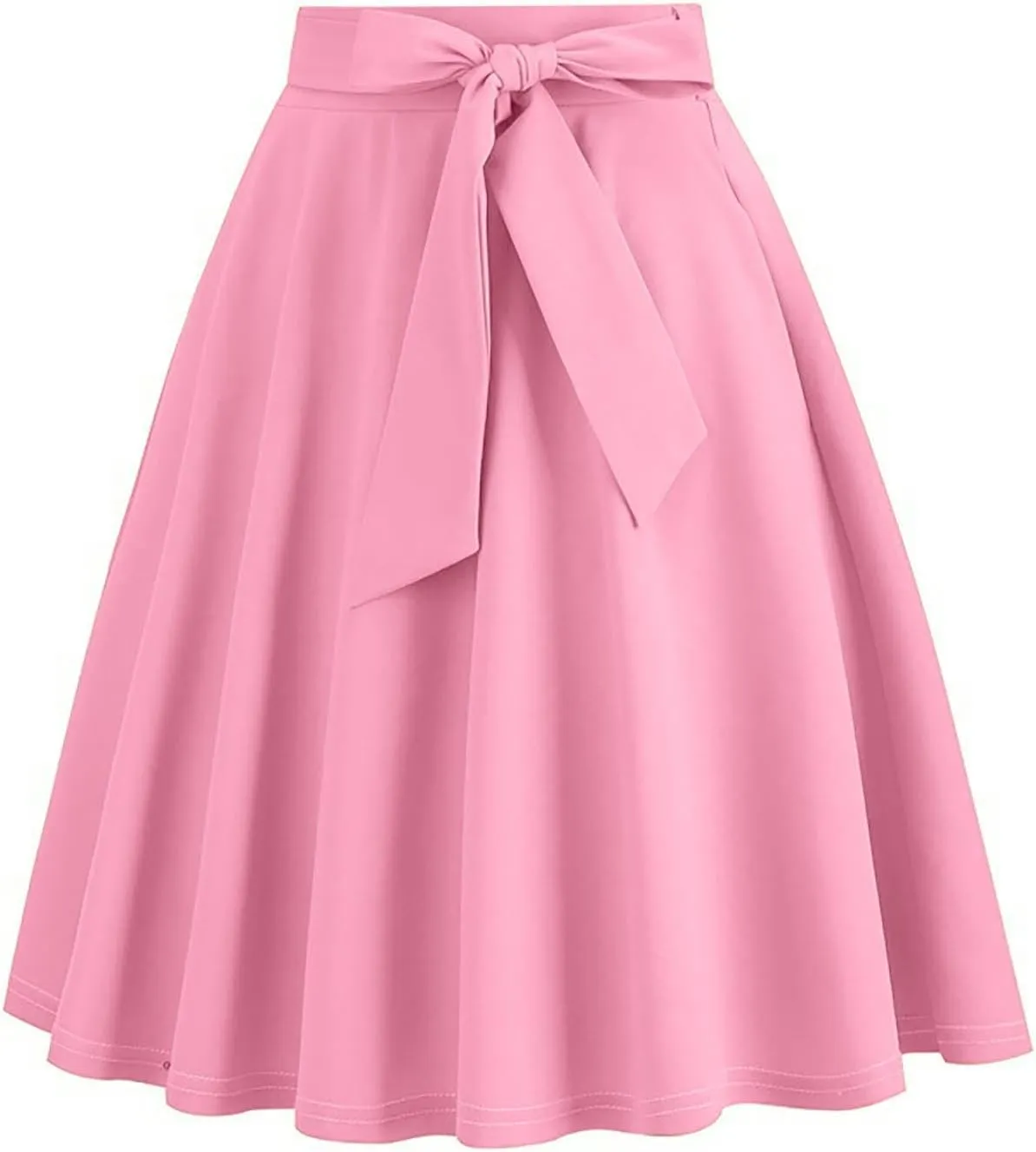 Women's Basic Versatile Stretchy Flared Pleated Casual Mini Skater Skirt Dressy Casual Cocktail Party Wedding Skirts