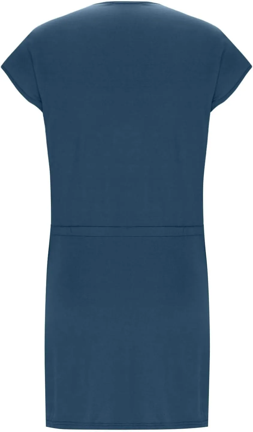 Women's Short Sleeve V-Neck Sundress Simple Solid Color Vacation Short Dresses Comfortable Casual Outfit