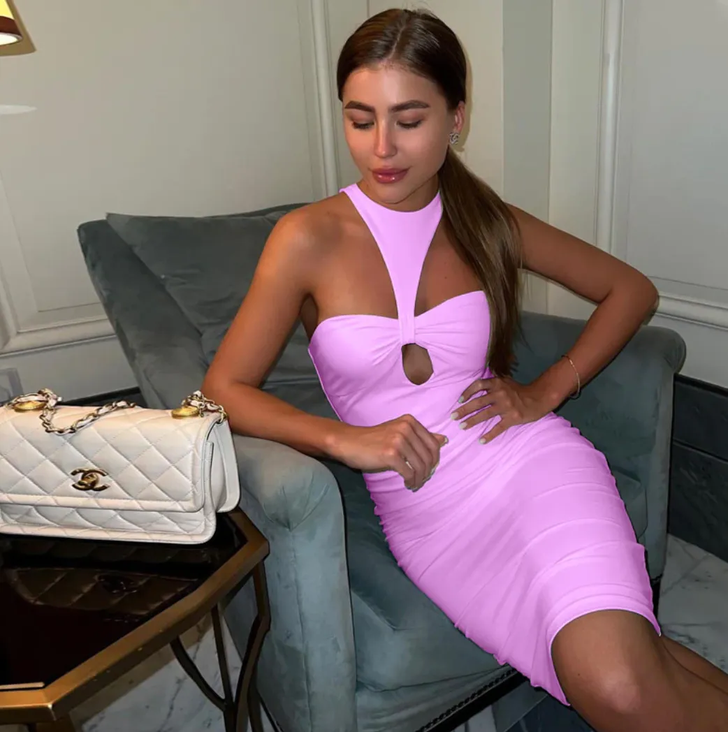 Women's Summer Backless Bodycon Short Dress