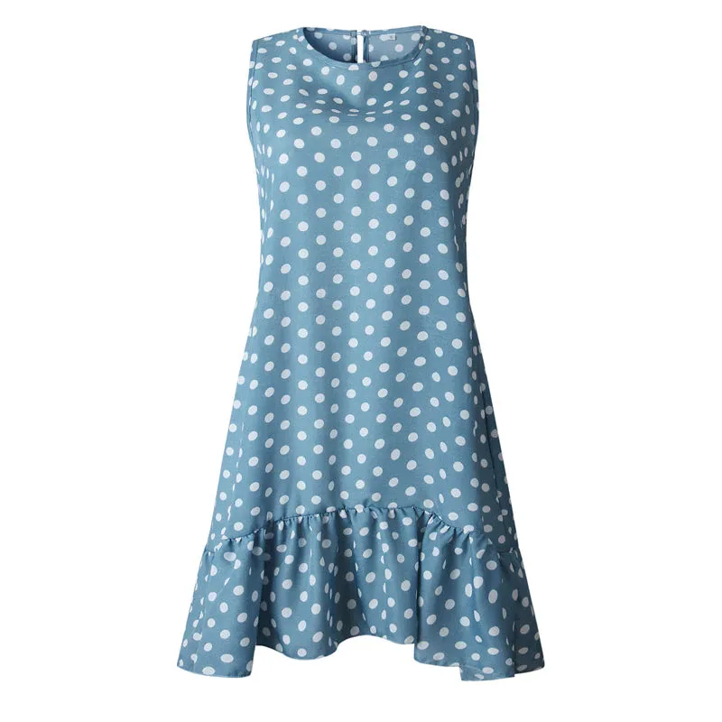 Women's Summer Casual Sleeveless Beach Mini Dress